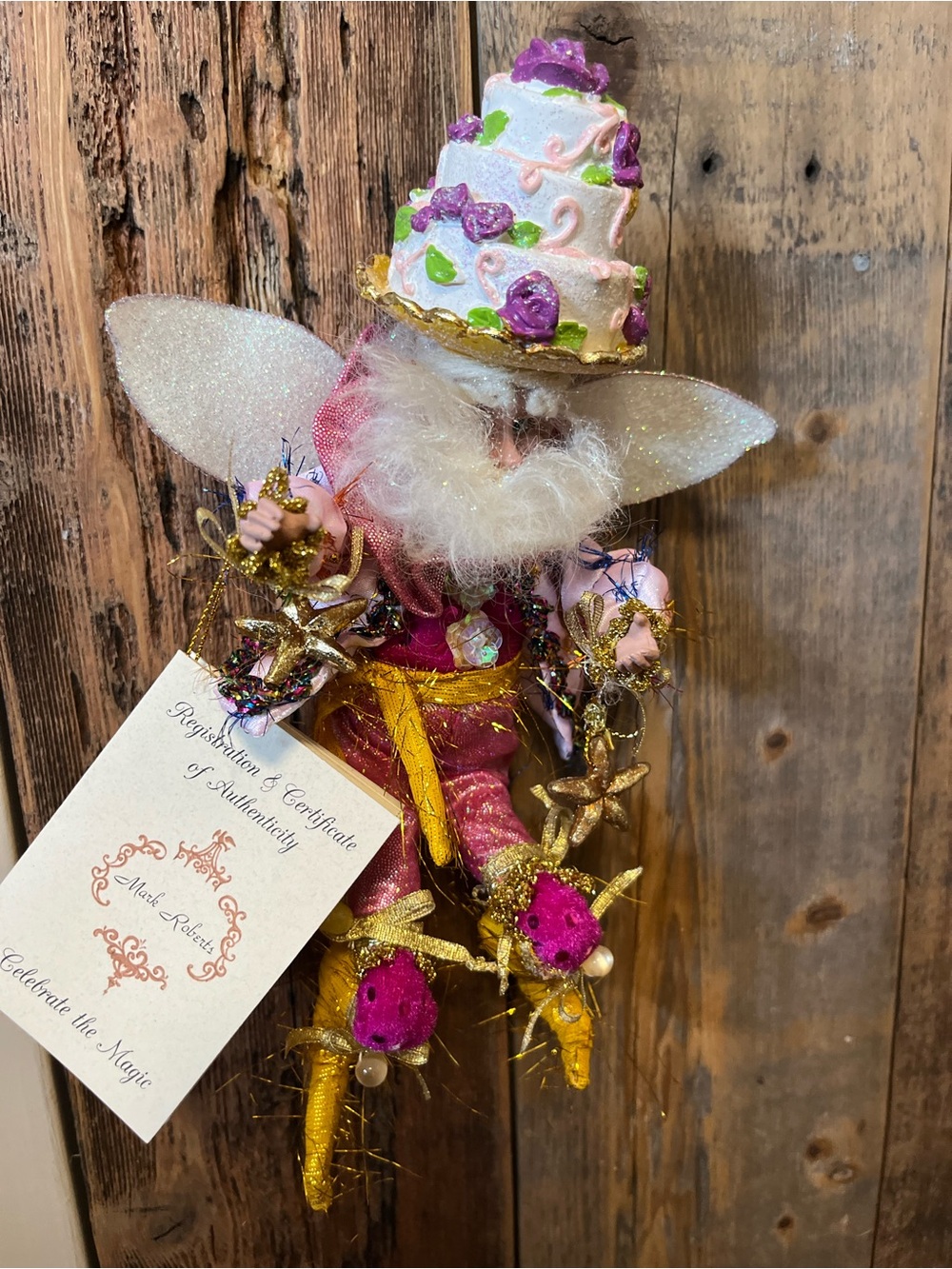 Mark Roberts Fairy Pink & Gold Party Fairy -